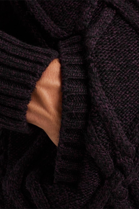 PME legend zip jacket heavy knit mixed yarn